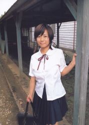 Rule 34 | asian, av idol, hitomi kitamura, photo (medium), school uniform, serafuku, solo, tagme