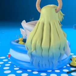 Rule 34 | 1girl, 3d, animated, animated gif, aqua hair, blonde hair, breasts, closed eyes, crossed legs, curvy, dragon girl, dragon horns, food, gradient hair, green hair, horns, huge breasts, kobayashi-san chi no maidragon, large areolae, large nipples, long hair, lucoa (maidragon), multicolored hair, nipples, nude, pool, popsicle, rubber duck, simple background, sitting, solo, thick thighs, thighs, tongue, tongue out, wide hips