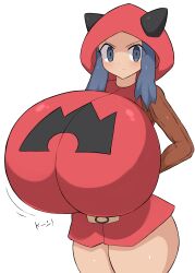 Rule 34 | 1girl, absurdres, breasts, creatures (company), game freak, gigantic breasts, highres, jaga334, nintendo, pokemon, pokemon rse, simple background, solo, team magma, team magma grunt, team magma uniform, white background