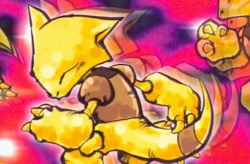 Rule 34 | abra, claws, creature, creatures (company), closed eyes, feet out of frame, game freak, gen 1 pokemon, kusajima hajime, nintendo, no humans, official art, pokemon, pokemon (creature), pokemon tcg, solo, standing, third-party source