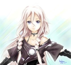 Rule 34 | 1girl, :d, choker, highres, ia (vocaloid), kem kem, long hair, multicolored eyes, off shoulder, open mouth, silver hair, smile, solo, vocaloid