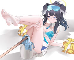 Rule 34 | 1girl, absurdres, ankle socks, blue archive, feet, hibiki (blue archive), hibiki (cheer squad) (blue archive), highres, millennium cheerleader outfit (blue archive), nagata gata, socks, soles, solo, toes, white socks
