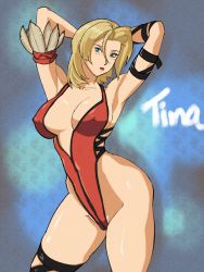 Rule 34 | 1girl, blonde hair, breasts, dead or alive, highres, large breasts, solo, tecmo, tina armstrong