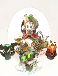 Rule 34 | 1girl, amiami, animal ears, blizzard (company), blonde hair, card, frog, hearthstone, highres, hood, open mouth, original, warcraft