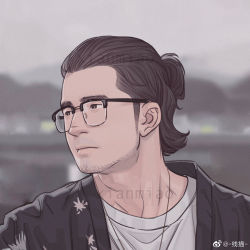 Rule 34 | 1boy, bespectacled, black eyes, black hair, black jacket, blouse, closed mouth, facial hair, glasses, jacket, long hair, male focus, original, portrait, profile picture, realistic, shirt, sideburns, solo, spiked hair, stubble, t-shirt, thick eyebrows, white shirt, xian miao