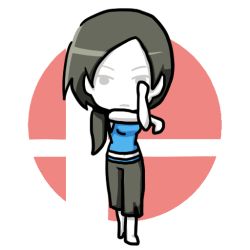 Rule 34 | artist request, black hair, chibi, nintendo, ponytail, super smash bros., tagme, wii fit, wii fit trainer, wii fit trainer (female)
