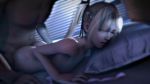 Rule 34 | 1boy, 1girl, 3d, animated, ass, bed, blonde hair, blue eyes, condom, dead or alive, doggystyle, hair ornament, hairclip, hetero, highres, indoors, long hair, marie rose, pillow, sex, sex from behind, shiboishi, solo focus, source filmmaker (medium), twintails, used condom, video, video