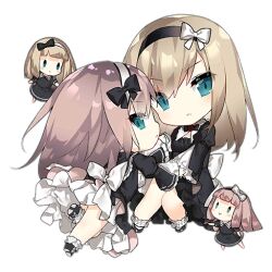 Rule 34 | 4girls, :&gt;, ankle scrunchie, artist request, black bow, black dress, black footwear, black hairband, blush, blush stickers, bow, bow hairband, breasts, brown hair, camilia (djmax), chibi, closed mouth, djmax, dress, fairy (girls&#039; frontline), frills, full body, gathers, girls&#039; frontline, goth fashion, gothic lolita, green eyes, hair between eyes, hairband, holding hands, light brown hair, lolita fashion, long hair, long sleeves, looking at viewer, medium breasts, multiple girls, official art, parted lips, preiya (djmax), puffy long sleeves, puffy sleeves, scrunchie, short sleeves, simple background, third-party source, transparent background, white bow, white hairband, white scrunchie, wide sleeves, | |