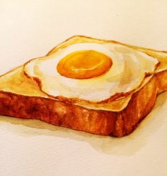 Rule 34 | absurdres, bread slice, egg, food, food focus, highres, no humans, sibu (orange peel), simple background, toast