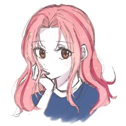 Rule 34 | 1girl, digimon, digimon adventure 02, female focus, long hair, pink hair, simple background, solo, tachikawa mimi, white background