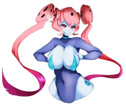 Rule 34 | android, breasts, cleavage, gynoid, large breasts, mecha girl, robot, robot girl, twintails, vermana