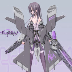 Rule 34 | 1girl, armored core, female focus, from software, gun, hier, mecha musume, solo, standing, weapon