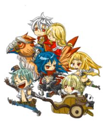 Rule 34 | 3boys, 3girls, ahoge, armor, armored boots, assassin cross (ragnarok online), azumi on, bag, belt, bird, black pants, black shirt, blonde hair, blue hair, blue pants, boots, brown belt, brown cape, brown gloves, brown shirt, brown shorts, cape, cecil damon, chibi, closed eyes, closed mouth, commentary request, crop top, cross, double bun, dress, eremes guile, expressionless, full body, fur-trimmed cape, fur-trimmed shirt, fur trim, gauntlets, gloves, green eyes, green hair, hair bun, high heel boots, high heels, high priest (ragnarok online), high wizard (ragnarok online), howard alt-eisen, hug, hug from behind, in cart, juliet sleeves, kathryne keyron, long hair, long sleeves, looking at viewer, looking to the side, lord knight (ragnarok online), lowres, margaretha sorin, multiple boys, multiple girls, navel, open clothes, open mouth, open shirt, panda, pants, pauldrons, peco peco, pouch, puffy sleeves, pullcart, ragnarok online, red dress, red eyes, red scarf, riding, riding bird, sash, scarf, seyren windsor, shirt, short hair, short shorts, shorts, shoulder armor, simple background, skull, sleeveless, sleeveless shirt, smile, sniper (ragnarok online), suspenders, torn clothes, torn scarf, two-tone shirt, two-tone shorts, white background, white sash, white shirt, whitesmith (ragnarok online), yellow shirt, yellow shorts
