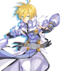 Rule 34 | 1boy, arc system works, bad id, bad pixiv id, belt, blonde hair, blue eyes, fingerless gloves, gloves, guilty gear, kito shinohara, ky kiske, male focus, solo, sword, weapon