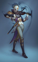 Rule 34 | 1boy, absurdres, belt, belt buckle, black footwear, buckle, gloves, highres, holding, holding weapon, instrument, male focus, mask, music, musical note, original, playing instrument, rapier, richard carey, scabbard, shadow, sheath, solo, sword, violin, walking, weapon, white gloves, withered