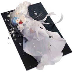 Rule 34 | 1girl, ahoge, apple, arm up, assault rifle, bare shoulders, blue hair, breasts, character name, cleavage, closed eyes, dress, english text, flower, food, unworn footwear, fruit, full body, girls&#039; frontline, gloves, gun, hair ornament, hairband, holding, holding food, holding fruit, kalashnikov rifle, long dress, lying, nail polish, nineo, off-shoulder dress, off shoulder, official alternate costume, official art, on back, petals, rifle, unworn shoe, shoes, unworn shoes, short hair, single glove, solo, thighhighs, transparent background, weapon, wedding dress, white dress, white flower, white footwear, white gloves, white hairband, zas m21 (affections behind the bouquet) (girls&#039; frontline), zas m21 (girls&#039; frontline), zastava m21