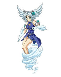 Rule 34 | 00s, 1girl, air (visual novel), atelier (series), atelier iris, atelier iris 2, atelier iris eternal mana 2, azoth of destiny, element, feathers, female focus, gust, head wings, headpiece, lowres, mana, ouse kohime, silwest, silwest (atelier), solo, wind, wings