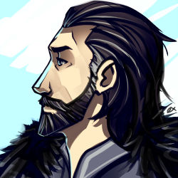 Rule 34 | 1boy, a song of ice and fire, animification, beard, black hair, blue eyes, eddard stark, exmakina, facial hair, lowres, male focus, portrait, solo, thick beard