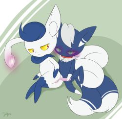 Rule 34 | 10s, anal, creatures (company), furry, game freak, gen 6 pokemon, highres, meowstic, meowstic (female), meowstic (male), nintendo, no humans, penis, pokemon, pokemon (creature), pokemon xy, pussy, tagme