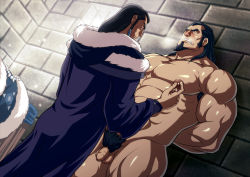 Rule 34 | 2boys, against wall, avatar legends, bara, brothers, flaccid, foreskin, highres, incest, male focus, multiple boys, nipples, nude, penis, siblings, testicles, the legend of korra, tonraq (avatar), unalaq, undressing, yaoi, zelo-lee