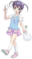Rule 34 | 00s, 1girl, amaha rihoko, bag, full body, photo (medium), plastic bag, real-as-special, satou atsuki, shopping, solo, spring onion, witchblade