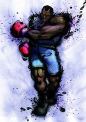 Rule 34 | 1boy, black hair, boxing gloves, capcom, dark skin, dark-skinned male, ikeno daigo, balrog (street fighter), male focus, official art, shorts, solo, street fighter, street fighter iv (series)