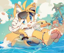 Rule 34 | 1girl, 2boys, 2others, amy rose, animal ears, artist name, back, ball, barefoot, beach, bikini, blue eyes, blue fur, blue skin, blue sky, c52278, chao (sonic), chinese commentary, cloud, cloudy sky, colored skin, cup, day, drink, eyewear on head, fang, flying, fox boy, fox ears, fox tail, furry, furry female, furry male, glass, gloves, hand up, hedgehog, hedgehog ears, hedgehog girl, hedgehog tail, highres, holding, holding cup, innertube, looking to the side, multiple boys, multiple others, multiple tails, ocean, open mouth, outdoors, palm tree, pawpads, pink fur, red footwear, sand, shoes, sitting, skirt, sky, smile, sneakers, socks, sonic (series), sonic the hedgehog, standing, sunglasses, swim ring, swimsuit, tail, tails (sonic), tree, two tails, water, white bikini, white gloves, white skirt, white socks, wings, yellow fur