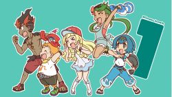Rule 34 | chappy (kanata218), creatures (company), game freak, gen 4 pokemon, hat, highres, kiawe (pokemon), lana (pokemon), lillie (pokemon), mallow (pokemon), nintendo, pokemon, pokemon (anime), pokemon (creature), pokemon sm (anime), rotom, rotom dex, shirt, shorts, sophocles (pokemon)
