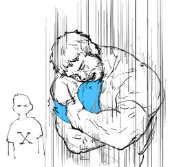 Rule 34 | 2boys, bara, beard stubble, bird, chris redfield, closed eyes, crying, facial hair, hug, kuconoms, large pectorals, looking at another, male focus, multiple boys, muscular, muscular male, open mouth, partially colored, pectorals, piers nivans, resident evil, resident evil 6, shirt, short hair, stubble, twitter, twitter x logo