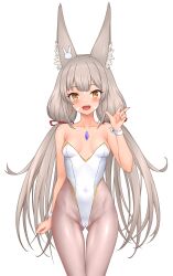 Rule 34 | 1girl, absurdres, animal ears, breasts, cat ears, cat girl, feichu keju, highres, leotard, nia (blade) (xenoblade), nia (xenoblade), playboy bunny, small breasts, solo, transparent background, xenoblade chronicles (series), xenoblade chronicles 2
