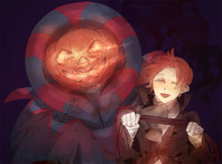 Rule 34 | 2boys, bad id, bad pixiv id, gilles de rais (caster) (fate), fate/stay night, fate/zero, fate (series), halloween, jack-o&#039;-lantern, multiple boys, orange hair, pumpkin, satokimi, uryuu ryuunosuke