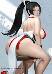 Rule 34 | 1girl, ass, breasts, fatal fury, large breasts, ponytail, shiranui mai, solo