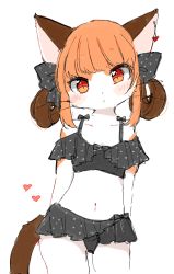 Rule 34 | 1girl, animal ears, animal nose, bare shoulders, blush, body fur, breasts, brown fur, brown hair, cat, cat ears, cat girl, cat tail, clothing request, collarbone, commentary request, contrapposto, cowboy shot, furry, furry female, haru mineko, heart, long hair, looking at viewer, navel, orange eyes, orange fur, orange hair, original, piercing, simple background, small breasts, solo, standing, tail, two-tone fur, whiskers, white background, white fur