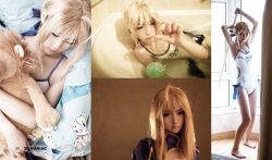 Rule 34 | airbrushed, artoria pendragon (fate), barefoot, chinese text, cosplay, fate/stay night, fate (series), liu (cosplayer), photo (medium), saber (fate)