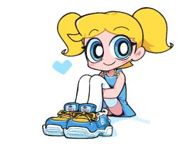 Rule 34 | bubbles (ppg), heart, powerpuff girls, shoes, sitting