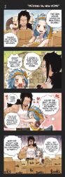 Rule 34 | 1boy, 1girl, blue hair, character request, fairy tail, gajeel redfox, levy mcgarden, rusky, tagme, teeth