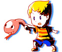 Rule 34 | blonde hair, blue eyes, lowres, lucas (mother 3), male focus, mother (game), mother 3, nintendo, rope snake
