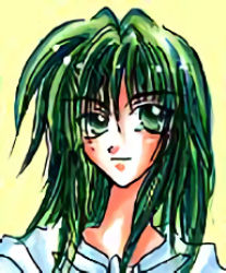 Rule 34 | 1990s (style), akazukin chacha, closed mouth, green hair, lowres, seravi, tagme