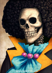 Rule 34 | 1boy, afro, brook (one piece), k-suwabe, male focus, one piece, realistic, skeleton, skull, solo