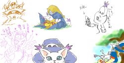 Rule 34 | animal ears, cat, cat ears, digimon, digimon (creature), gloves, hat, holy ring, jewelry, ring, skull, tail, tailmon, translation request, vamdemon, wizard, wizard hat, wizarmon