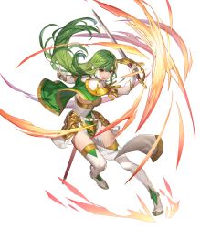 Rule 34 | 1girl, armor, belt, boots, breasts, capelet, dress, elbow gloves, female focus, fire emblem, fire emblem: mystery of the emblem, fire emblem echoes: shadows of valentia, fire emblem heroes, full body, gloves, green eyes, green hair, highres, holding, holding sword, holding weapon, long hair, matching hair/eyes, medium breasts, nintendo, official art, open mouth, palla (fire emblem), pelvic curtain, sheath, short dress, shoulder armor, sleeveless, solo, sword, teffish, thigh boots, thighhighs, transparent background, weapon, white footwear, white gloves