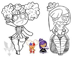 Rule 34 | blackberry cookie, clothes lift, cookie run, lifting own clothes, panties, popcorn cookie, skirt, skirt lift, thighhighs, underwear