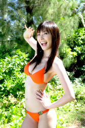 Rule 34 | 1girl, asian, bikini, highres, looking at viewer, nagasawa nao, nao mail, photo (medium), swimsuit