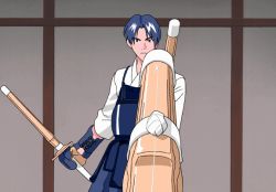 Rule 34 | 1boy, animated, animated gif, armor, shinai, sword, viper, viper ctr, weapon