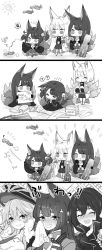 Rule 34 | &gt; &lt;, 4koma, 6+girls, :d, ?, ^ ^, aircraft, airplane, akagi-chan (azur lane), akagi (azur lane), amagi (azur lane), animal ears, azur lane, bell, blush, book, cleavage cutout, closed eyes, clothing cutout, comic, commentary request, crying, crying with eyes open, cup, drawing, closed eyes, fang, flight deck, flying sweatdrops, food, fox, fox ears, fox tail, graf zeppelin (azur lane), greyscale, hair bell, hair ornament, handkerchief, hat, highres, horns, japanese clothes, kaga (azur lane), kemonomimi mode, long hair, mikasa (azur lane), monochrome, multiple girls, onigiri, open mouth, paper, peaked cap, putimaxi, shikigami, short twintails, skirt, smile, spoken question mark, tail, teacup, tears, trembling, twintails, yunomi