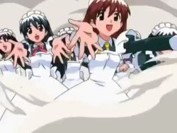 Rule 34 | animated, anime screenshot, hanaukyou maid tai, lowres, maid, multiple girls, screencap, tagme