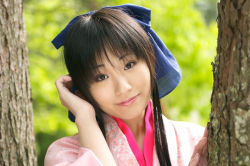 Rule 34 | bow, cosplay, hair bow, japanese clothes, kamiya kaoru, kimono, photo (medium), rurouni kenshin, suzukaze yuuki