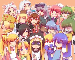 Rule 34 | + +, 10s, 6+girls, animal ears, backbeako, blonde hair, blue eyes, bow, character request, child, closed eyes, collar, copyright request, covered eyes, crossover, domino mask, doronjo, double v, eyebrows, fairy, fangs, gegege no kitarou, hair bow, hair ornament, hairclip, hat, hinokara (backfire02), horns, kodansha, leopard (yatterman), looking at viewer, mask, multiple girls, nt-tan, ok sign, one eye covered, open mouth, os-tan, pointy ears, shiny skin, single horn, staff, time bokan (series), v, wings, yatterman, yoru no yatterman