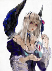 Rule 34 | 00s, 8981, bad id, bad pixiv id, doll joints, dress, frills, hairband, joints, long hair, purple eyes, rozen maiden, silver hair, solo, suigintou, wings