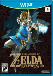 Rule 34 | 1boy, absurdres, arrow (projectile), bow, bow (weapon), box art, drawing bow, highres, holding bow (weapon), link, male focus, master sword, nintendo, official art, solo, the legend of zelda, the legend of zelda: breath of the wild, weapon